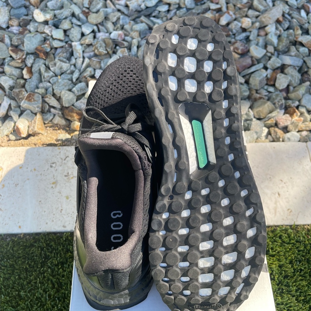 Adidas Ultraboost 1.0 Triple Black Athletic Sneakers - Picture 5 of 10